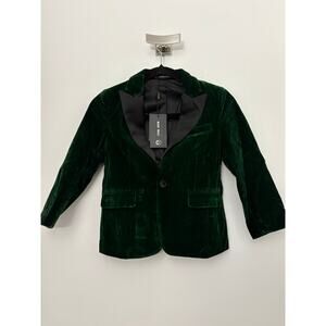 MAGE MALE Green Velvet Tuxedo Blazer Jacket NWT
